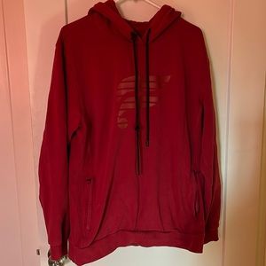 Fabletics Maroon Hooded Sweatshirt XL